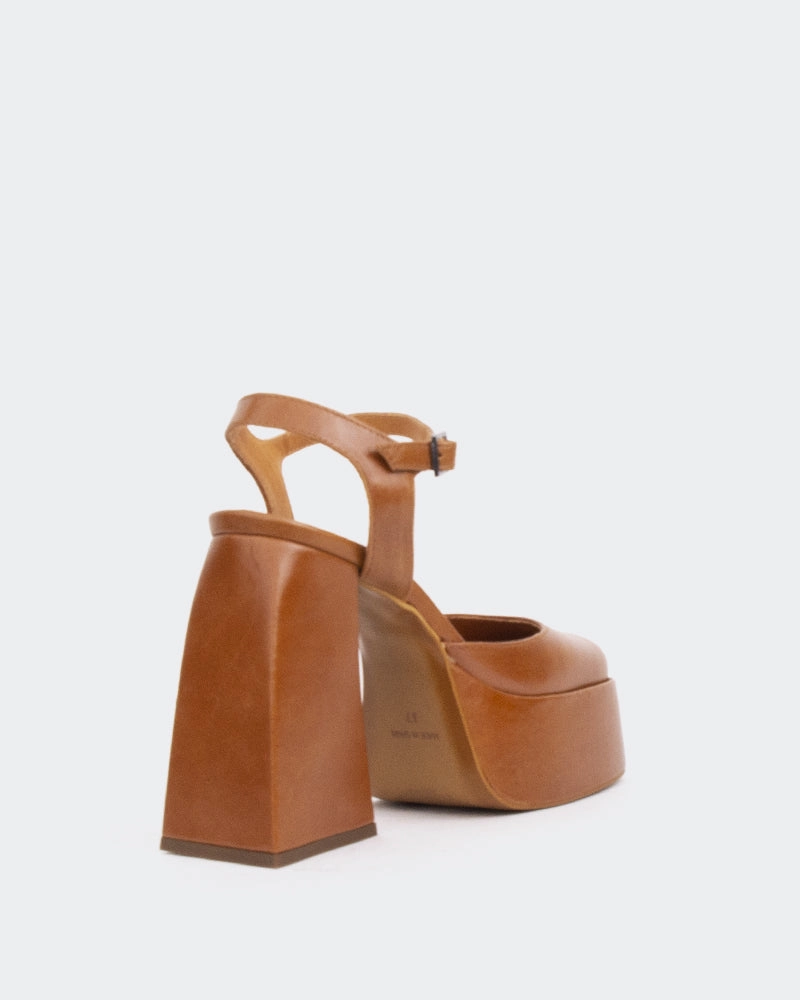 Chic Step Kotter, Tan Leather/Cuir Ocre