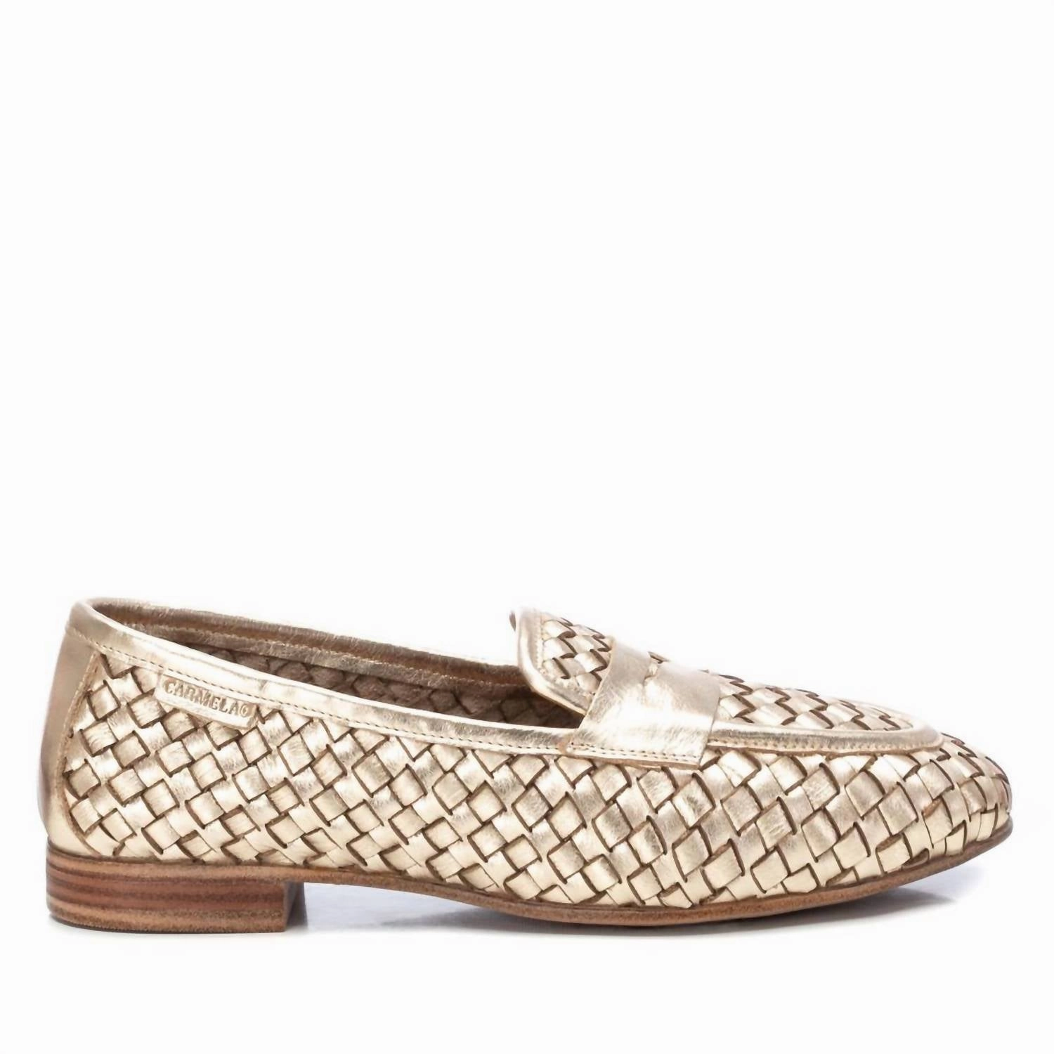 Women's Carmela Collection Moccasins Shoes In Gold City Plaza