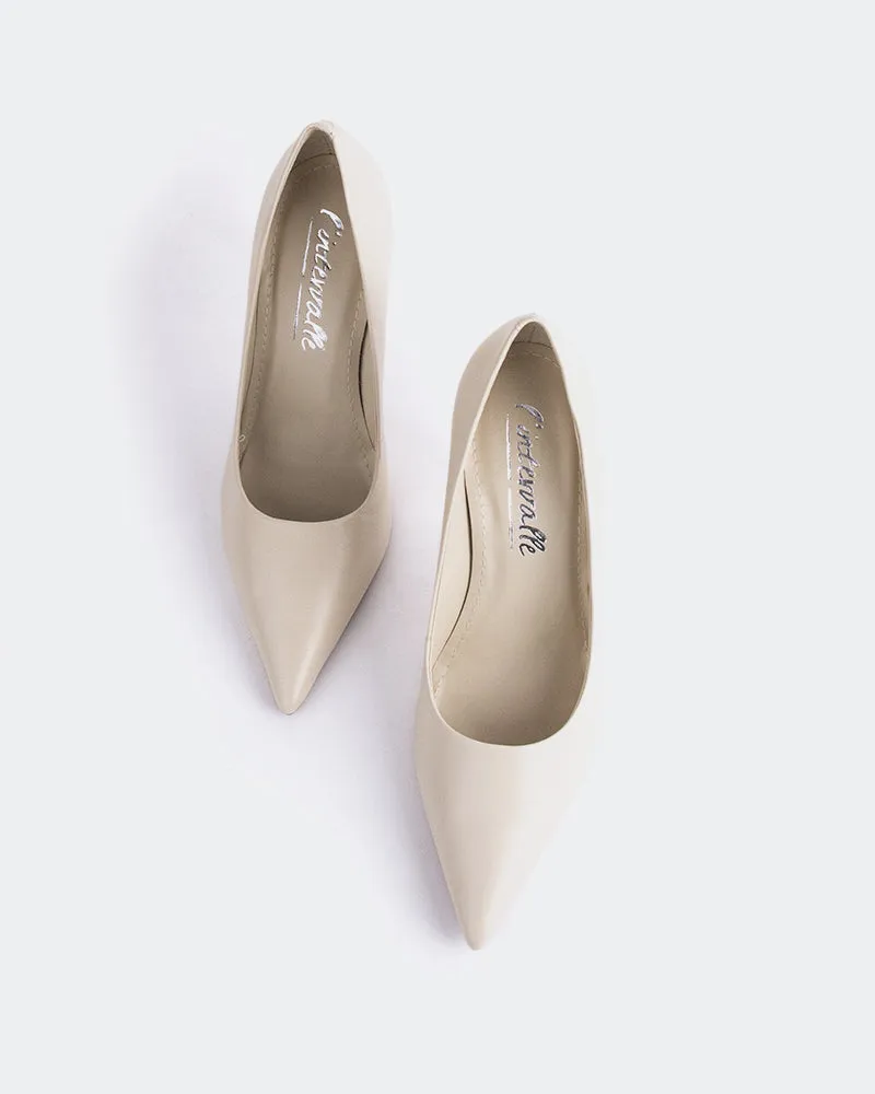 Casual Wedding Heels Chic Booties Moraya Off White Leather