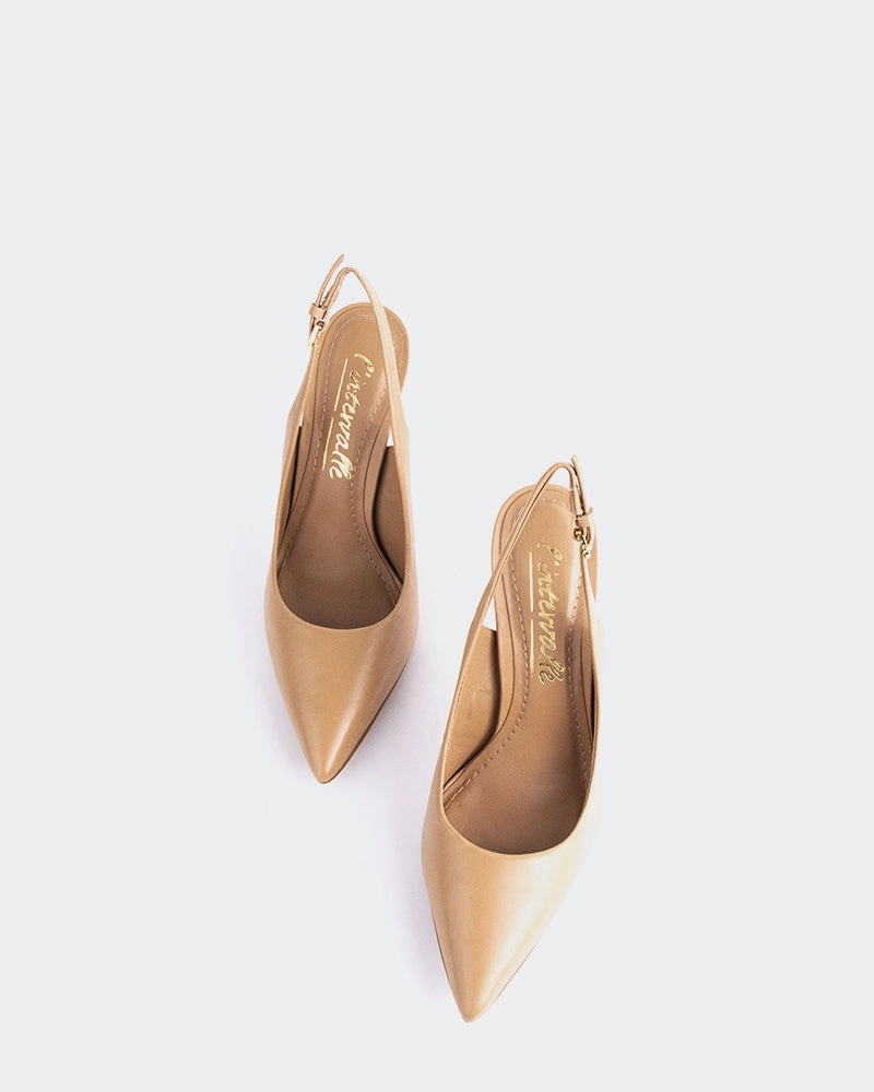 Morisha Camel Leather Glamorous Stilettos