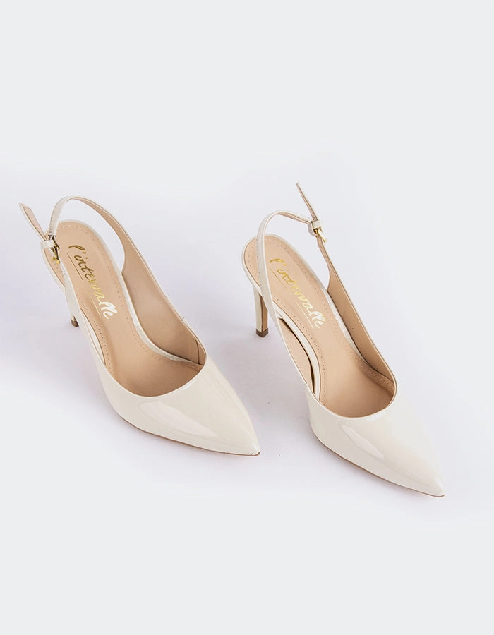 Morisha Off White Patent Shock Absorbing