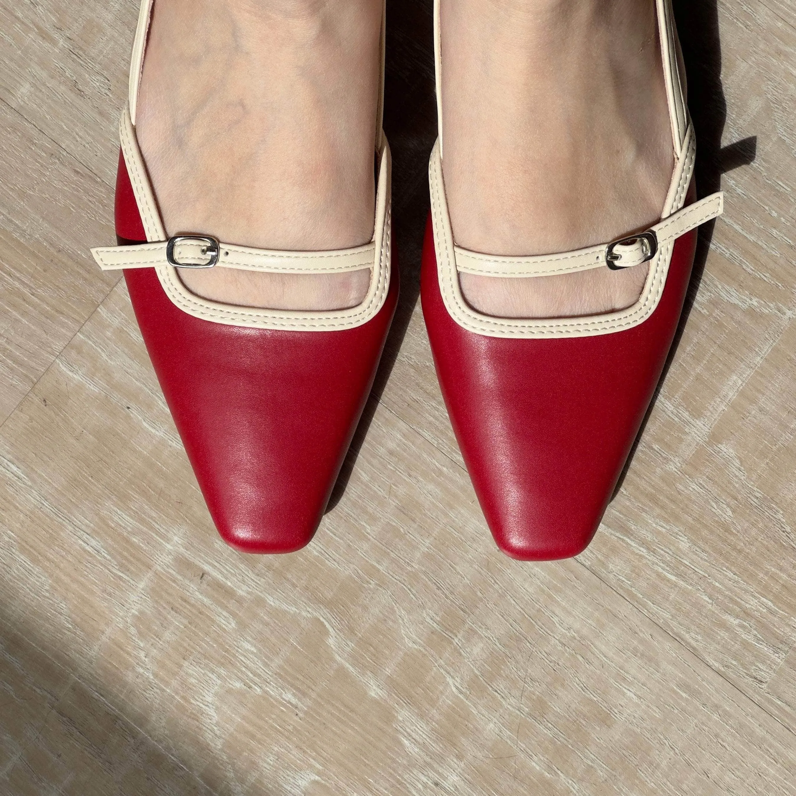 color block Shop Glow Moxi Red