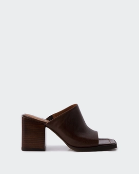 Minimalist Design Comfort Sandals Arleth Chestnut Leather