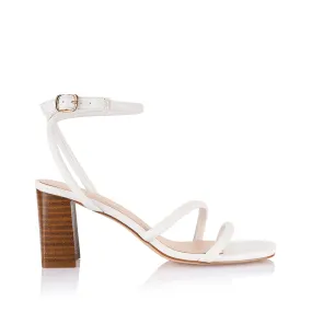 Park Morning Nadia Block Heel Sandals - White