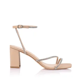 Nastassia Block Heel Sandals - Nude Season Fresh Light Step
