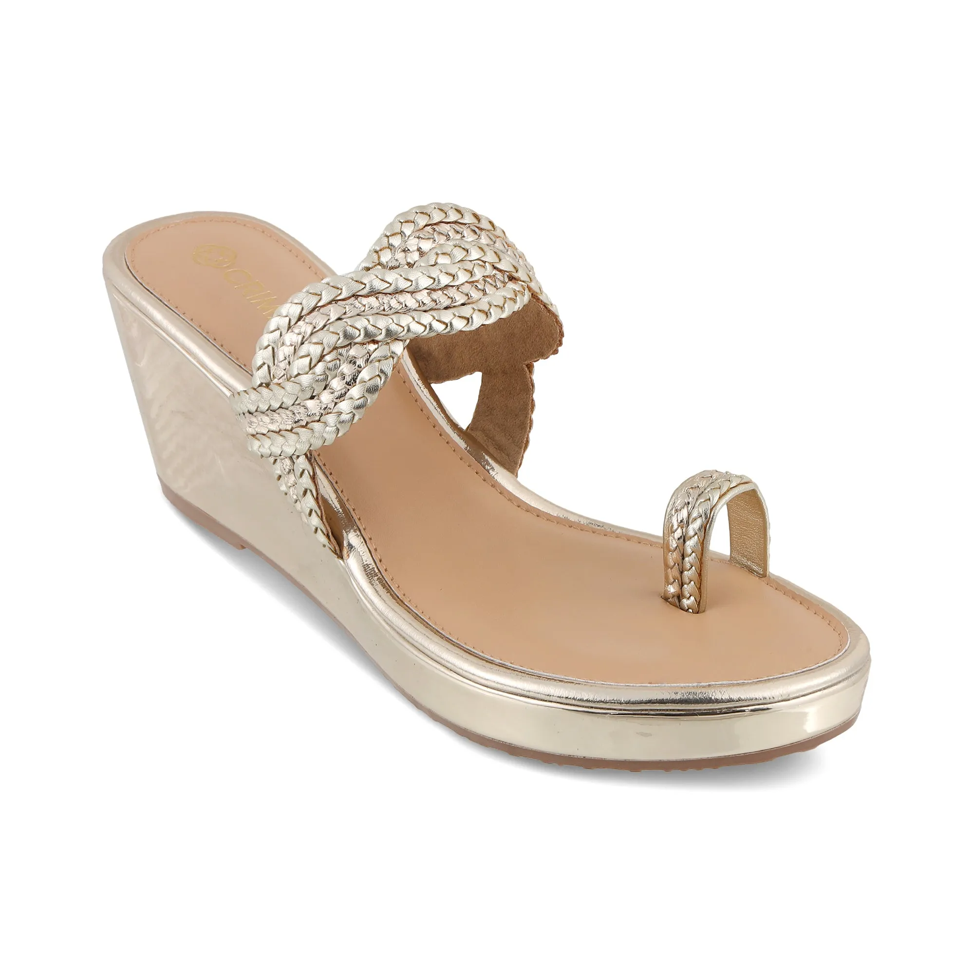 Pilates practitioners' flexibility tie - up style NAZAKAT- GOLD KOLHAPURIS