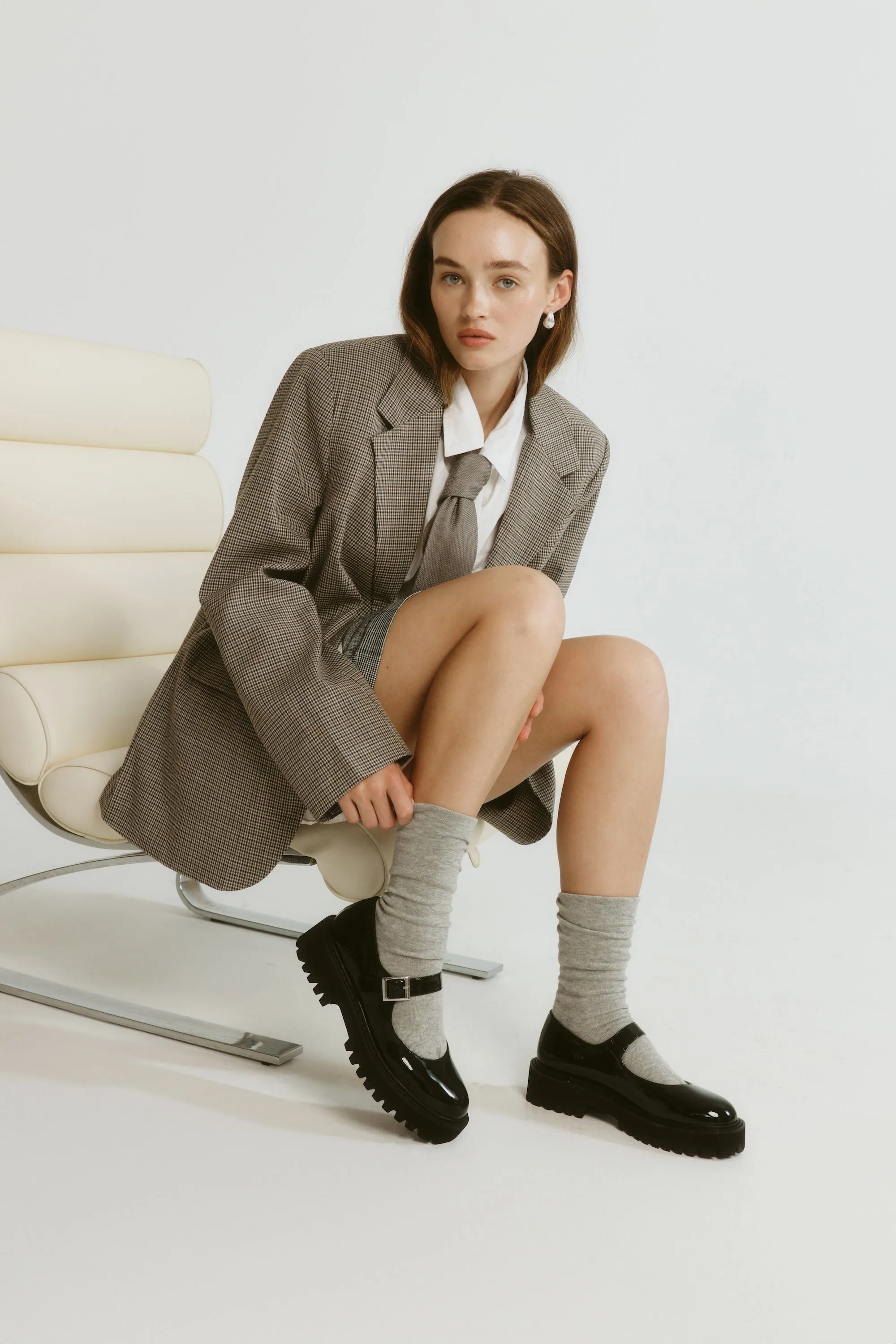 Nero Chunky Mary Jane Loafers - Black Patent Trek Easy Friend Time