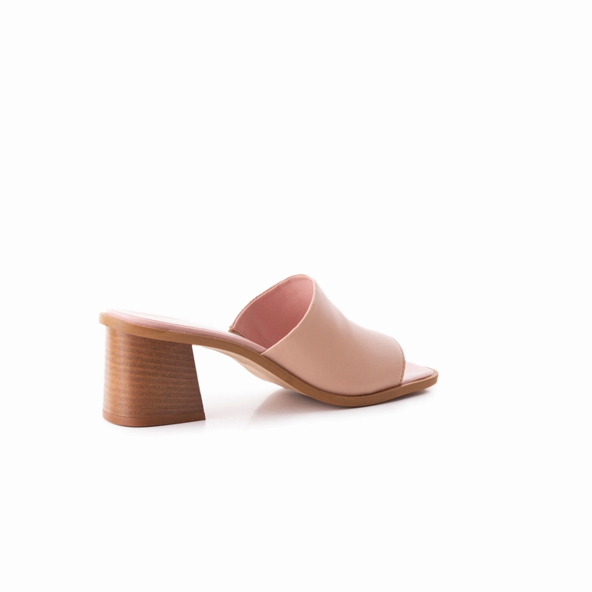 Temple Pink Leather Open Toe Design