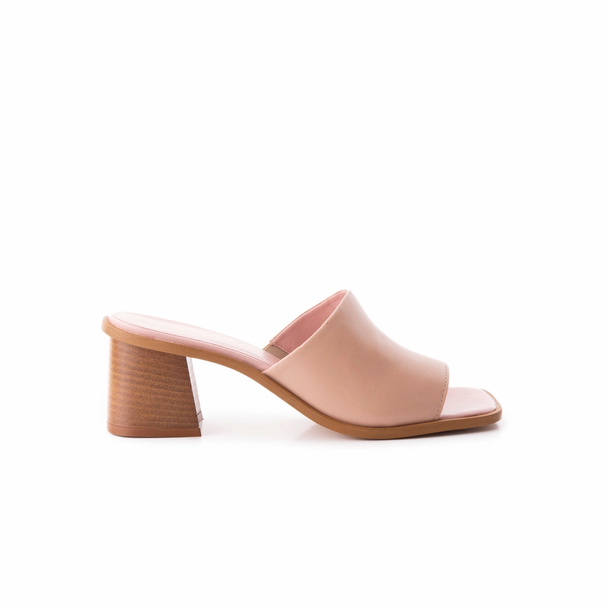 Temple Pink Leather Simple Footwear