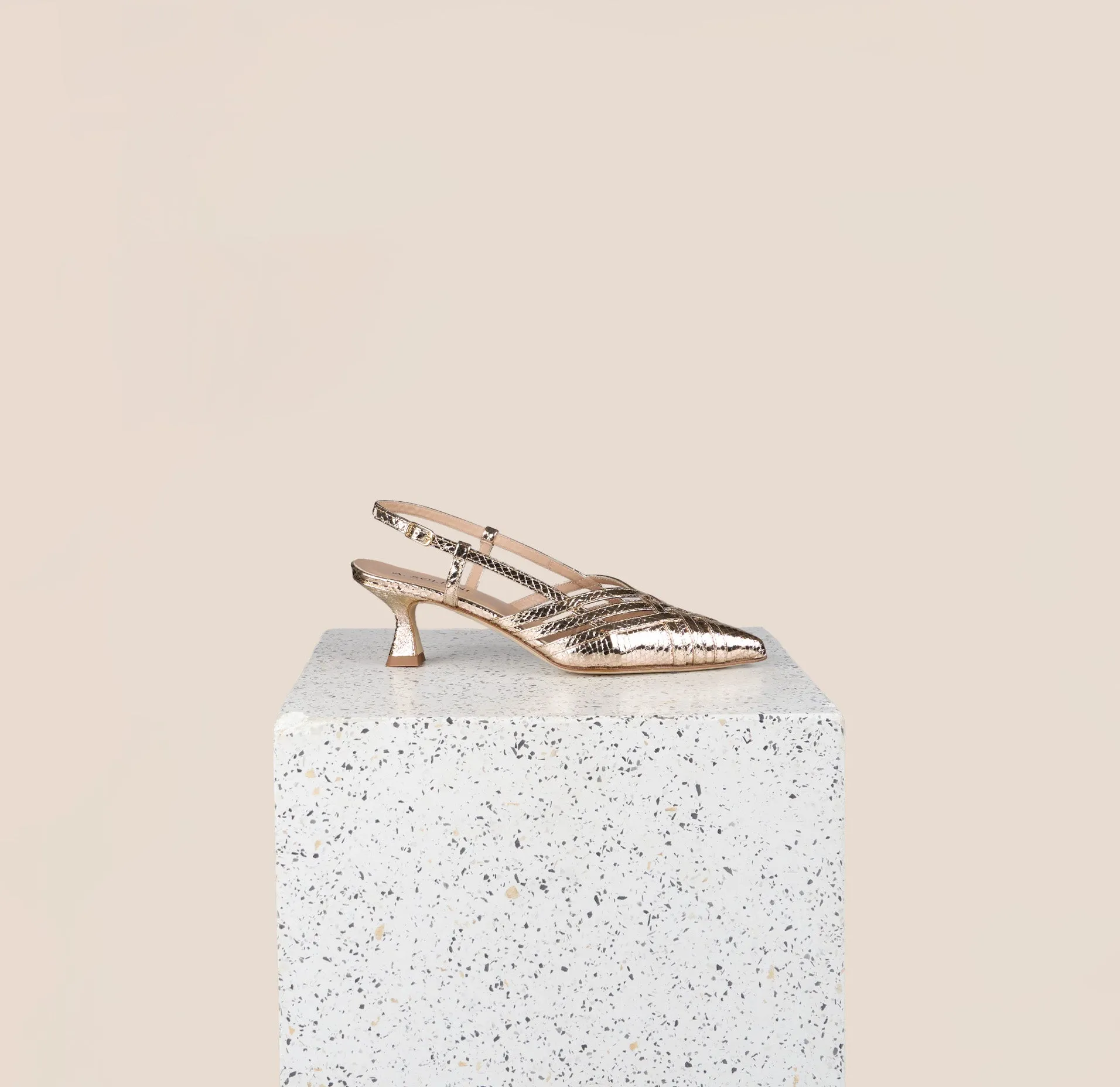 Work Pumps Novara - Gold Snake