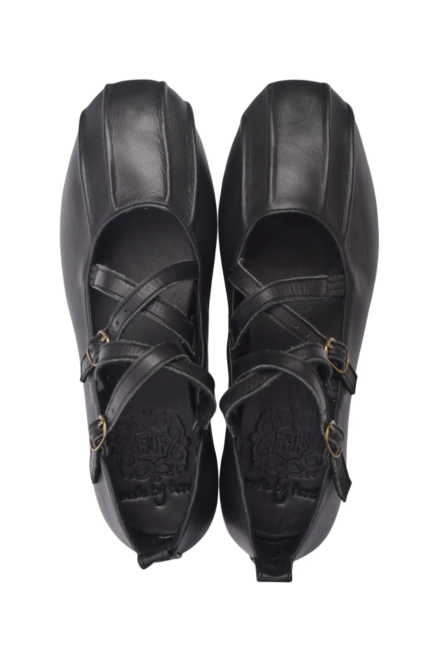 Market Hall Obsession Criss Cross Leather Flats