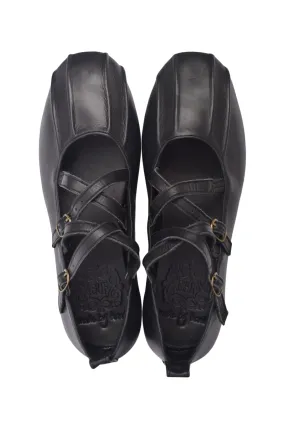 Market Hall Obsession Criss Cross Leather Flats