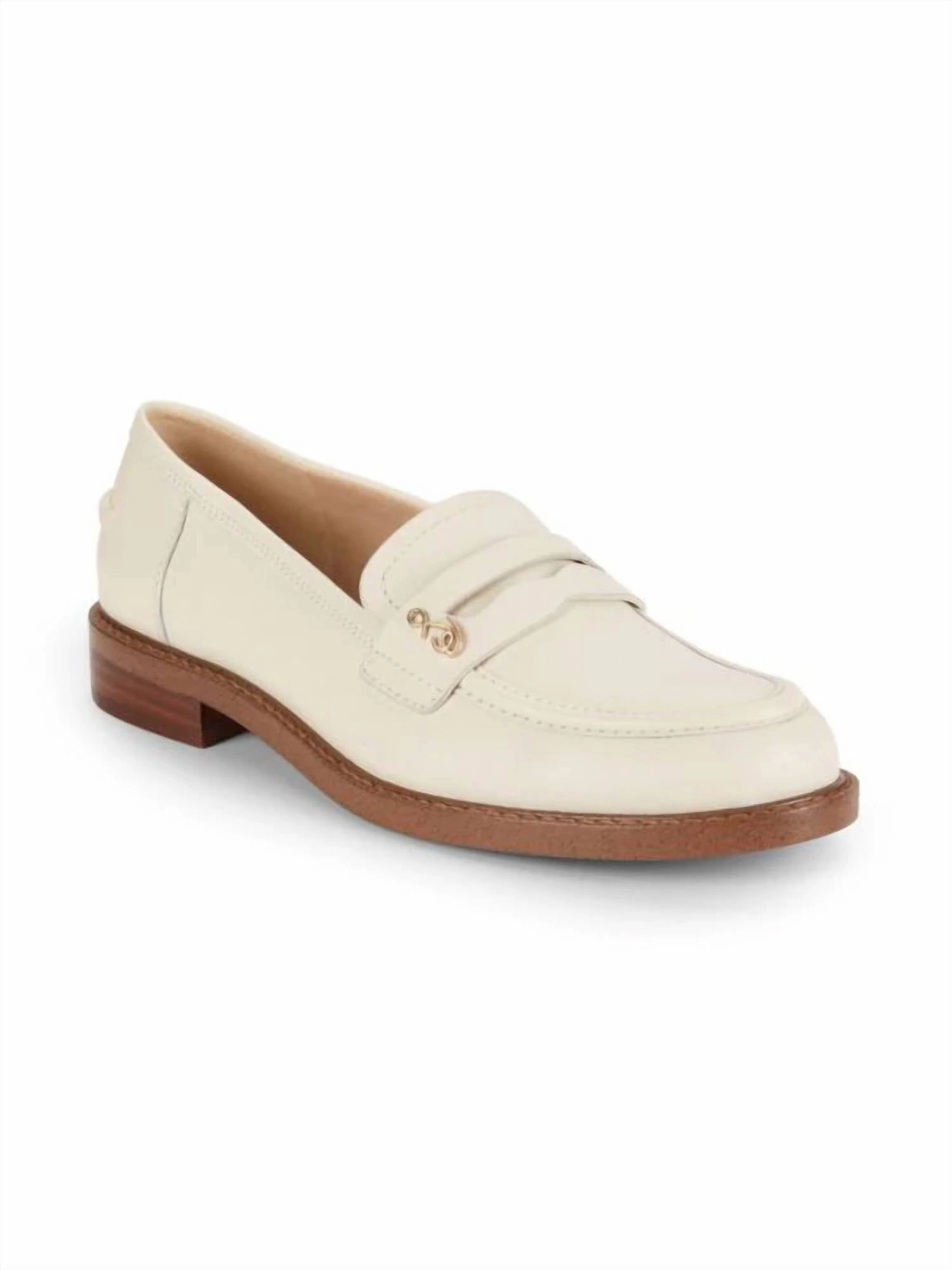 Step Hold Durable Slip-ons Women's Colin Loafers In Ivory Leather