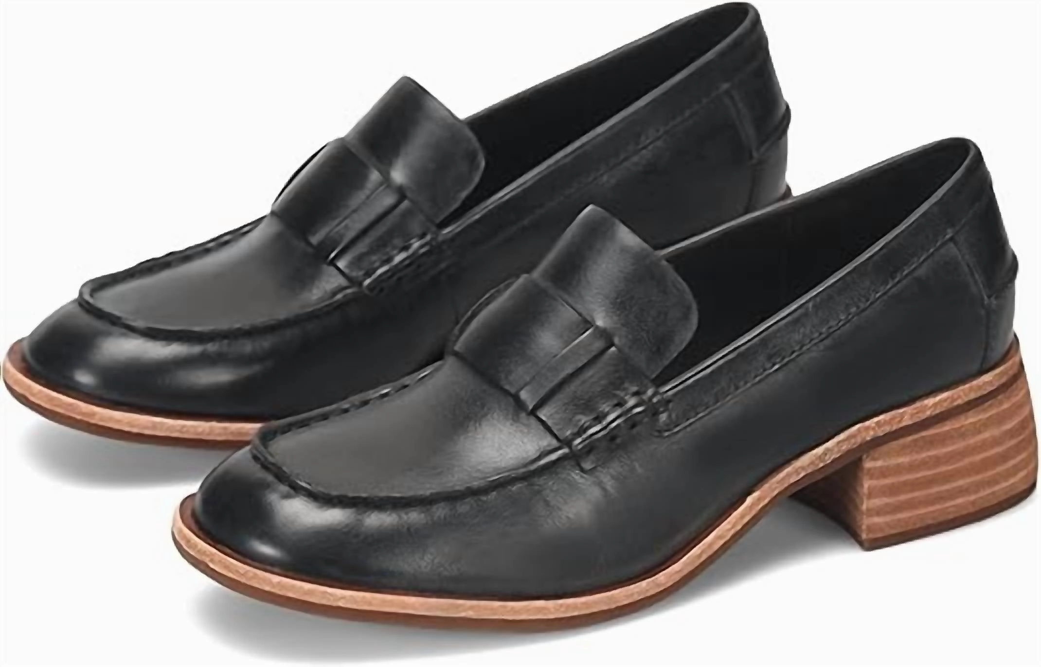 Kya Loafer In Black Power Steps