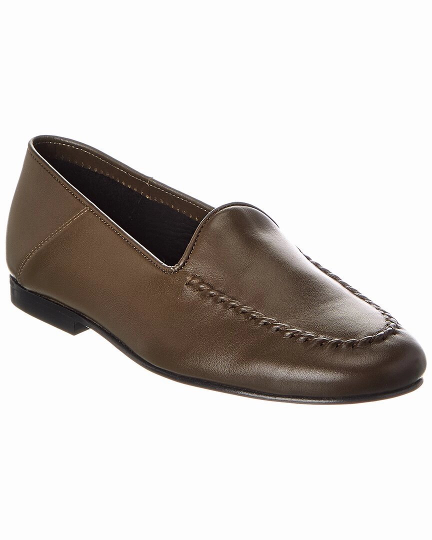 Officine Generale Nina Leather Loafer Quick Wear Wood Walk