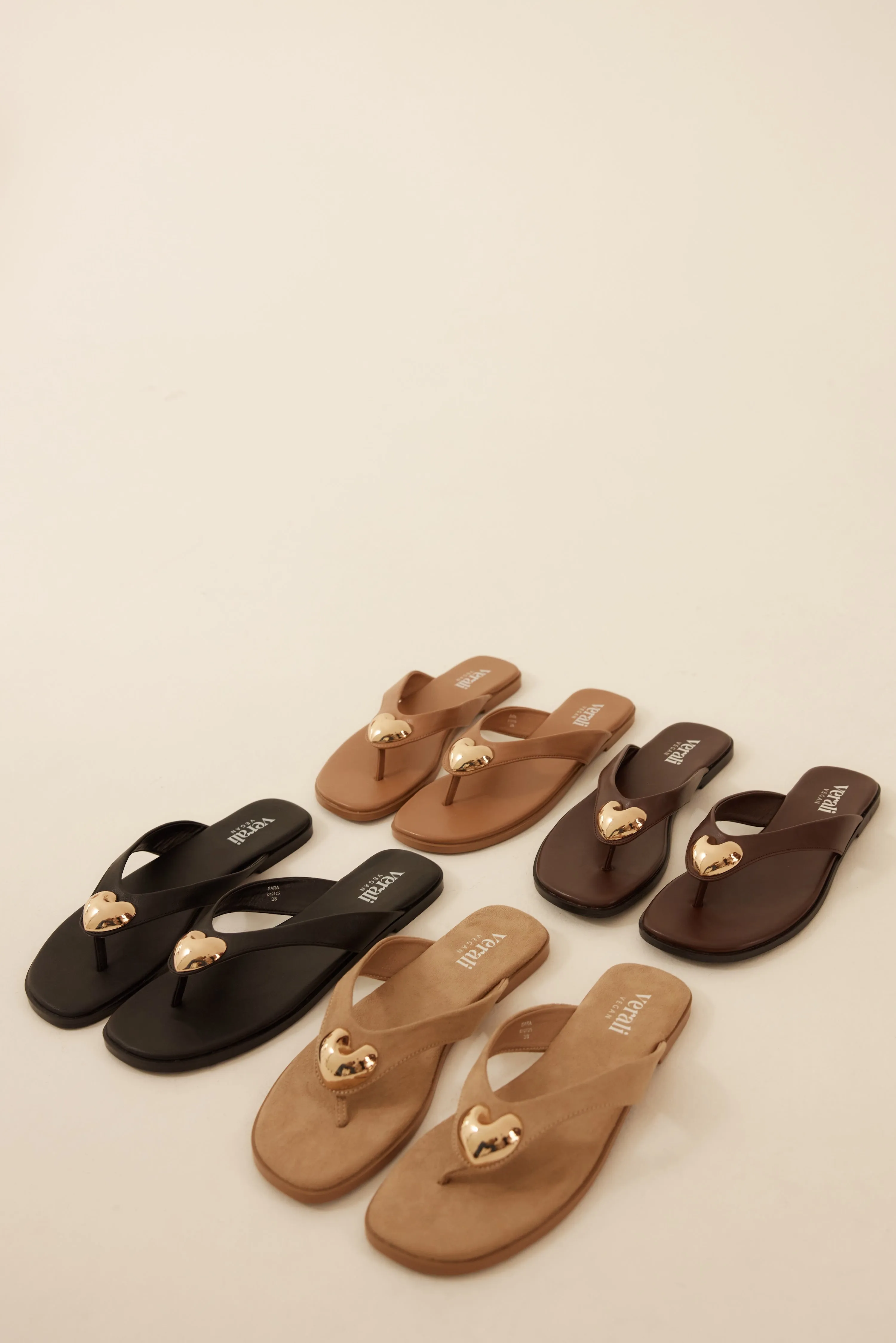 Sara Casual Thongs - Dark Camel Tan Trend Lane