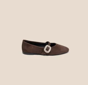 Gemma - Chocolate Suede Fashion Comfort Shoes