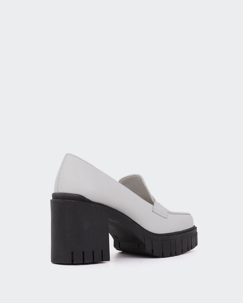 Walk Steady Hugo White Leather