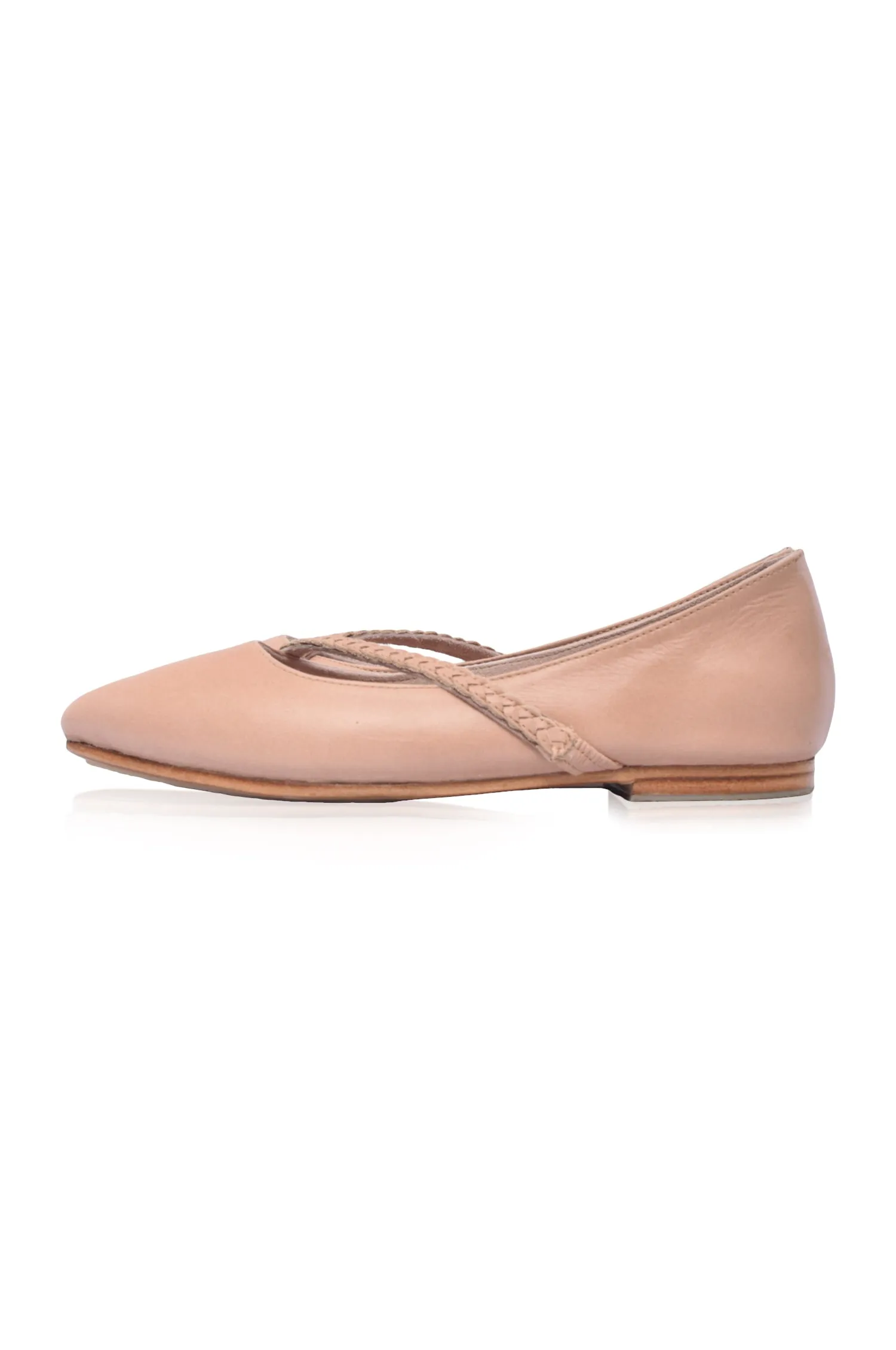 Moon Glow Orenda Elegant Leather Ballet Flats