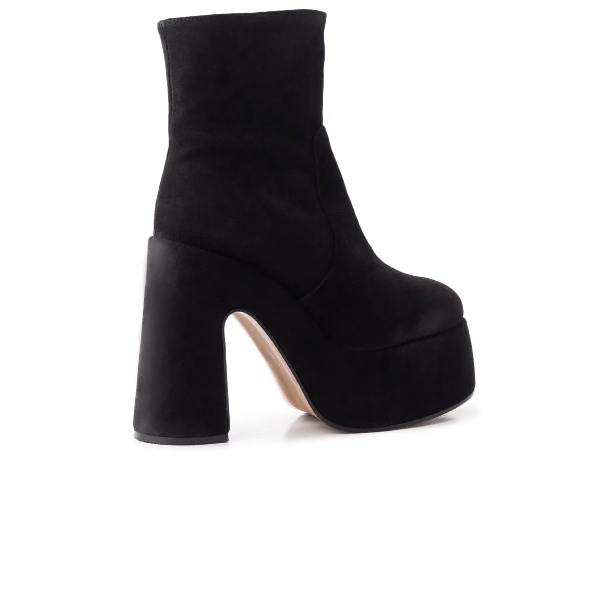 Daze Black Suede Classic Boot Look