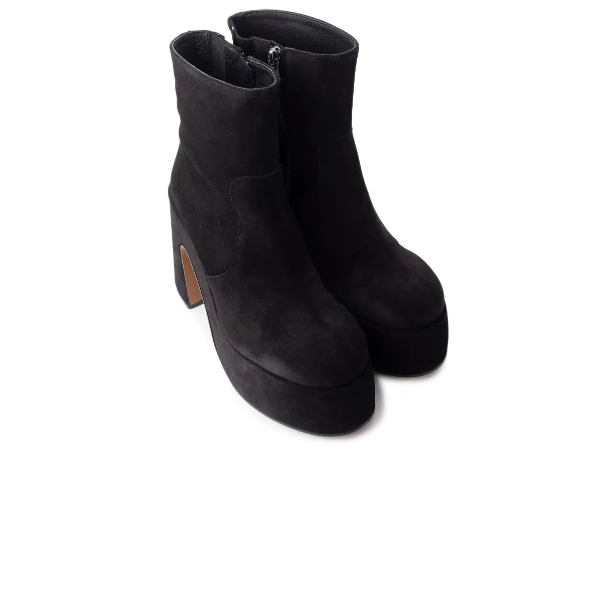 Daze Black Suede Stylish Comfort Fashion Forward Boot