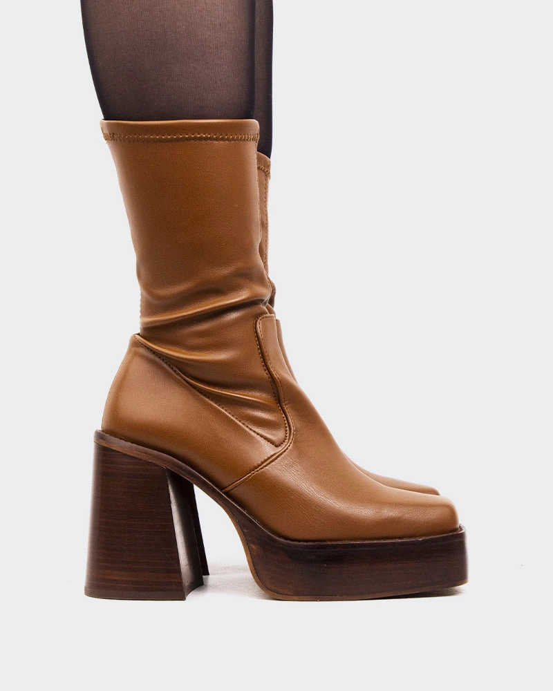 Quick Slip Reinforced Form Work Commute Paix Tan Stretch