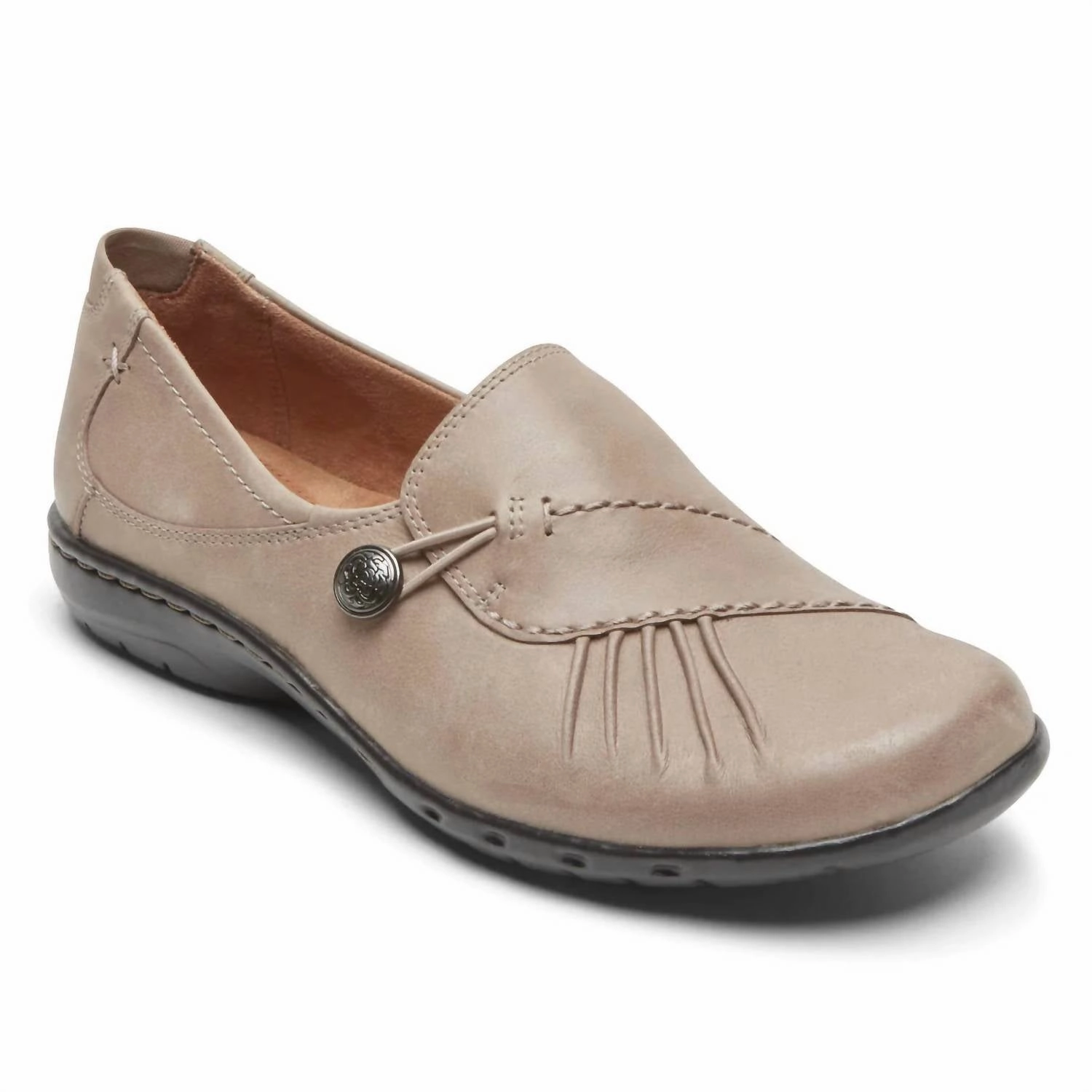 Wide Path Lane Paulette Slip On Loafer In Dove