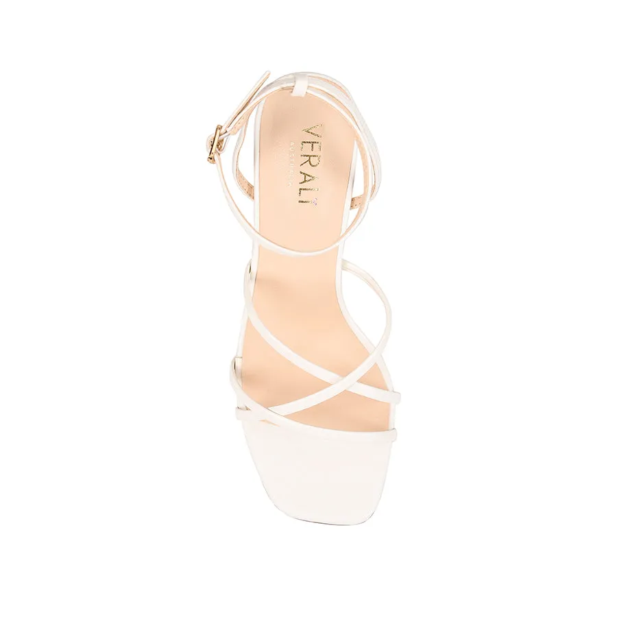 Penelope Strappy Sandals - Chalk White Impact Resistance