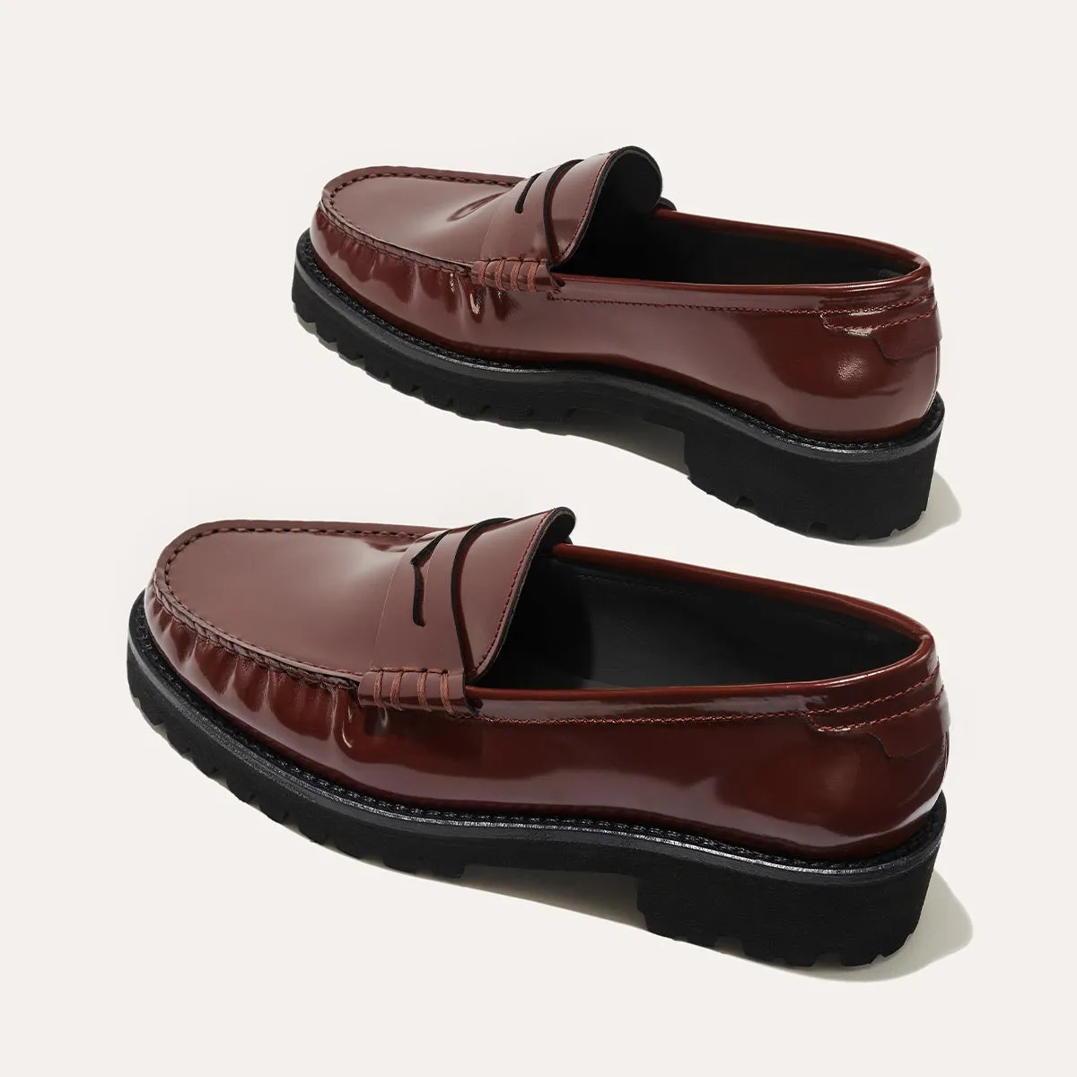 Limited Smooth Inner Seam The Louisa Loafer - Hickory Calf