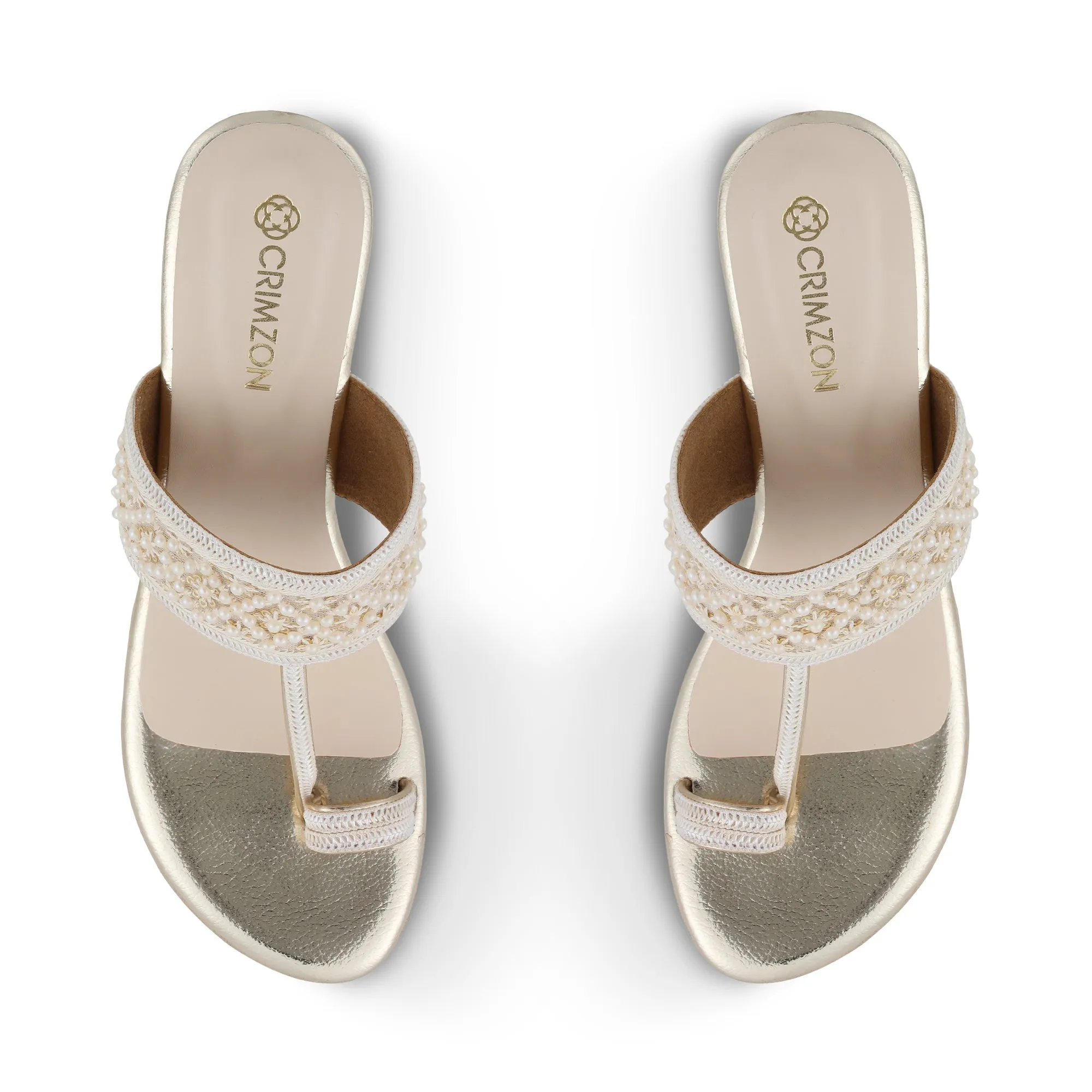 PERLA- PEARL KOLHAPURIS Durable flexibility Supportive grip