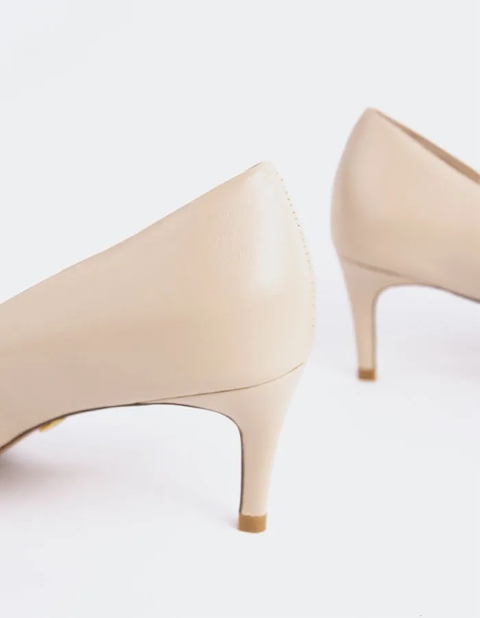 Phlox Nude Leather Vintage Look