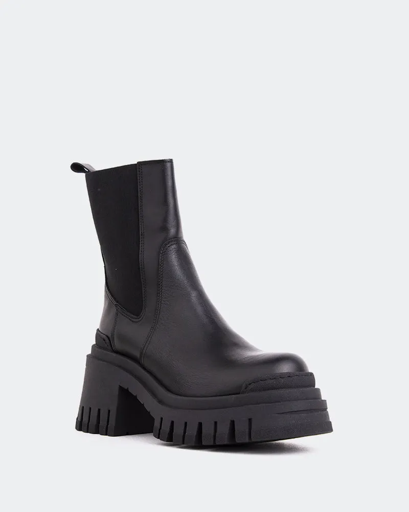 Moose Black Leather All-Purpose Boot