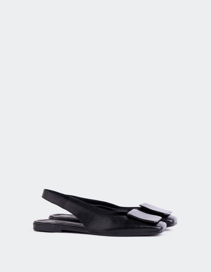 Block Heel Philema Black Leather