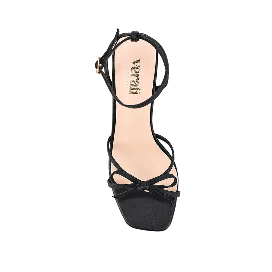 Kith Block Heel Sandals - Black Formal Office Shoes Court