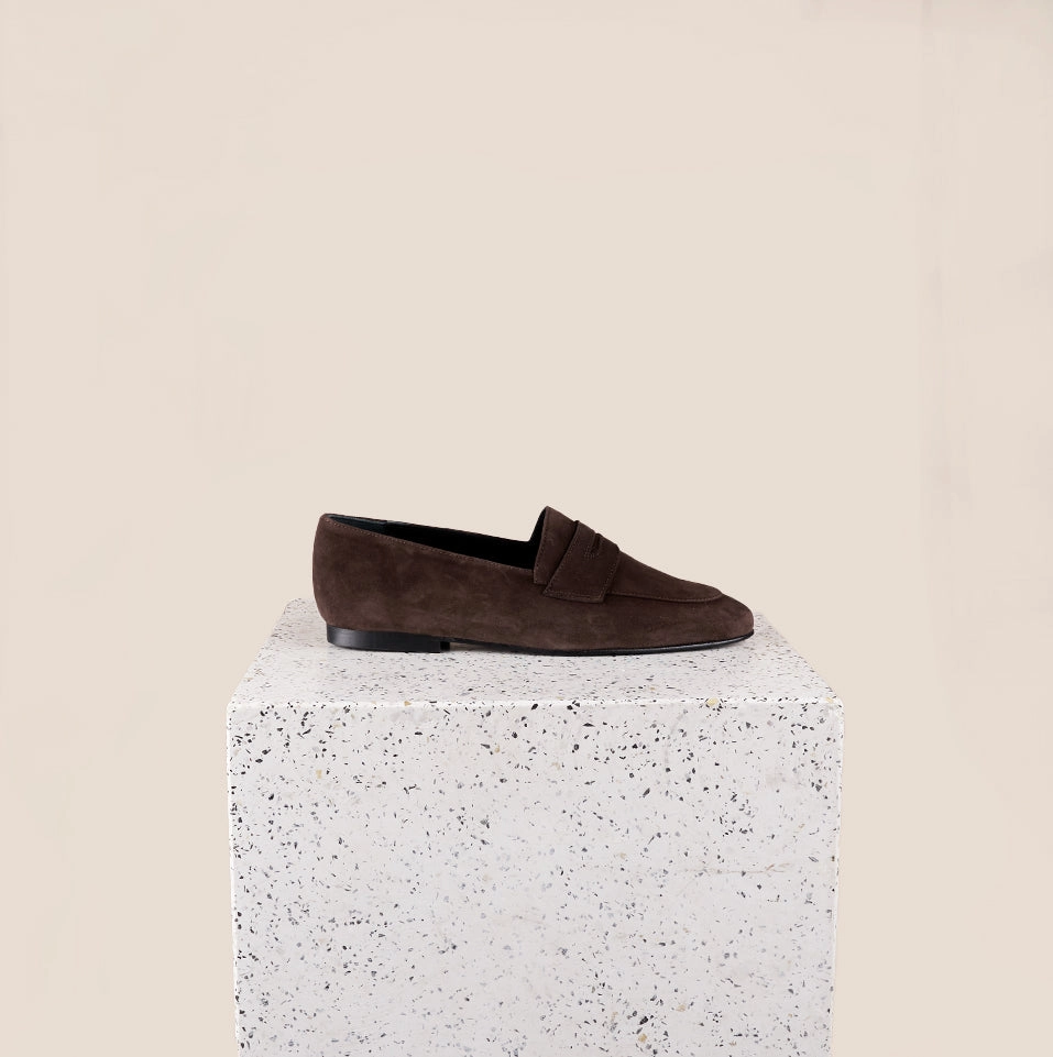 Urban Nights Practical Step Arpino Penny - Chocolate Suede