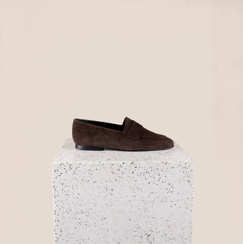 Arpino Penny - Chocolate Suede Slim Look Strong Step