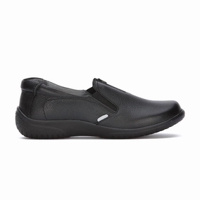 Professional Leather Loafers In Black Commuter Look