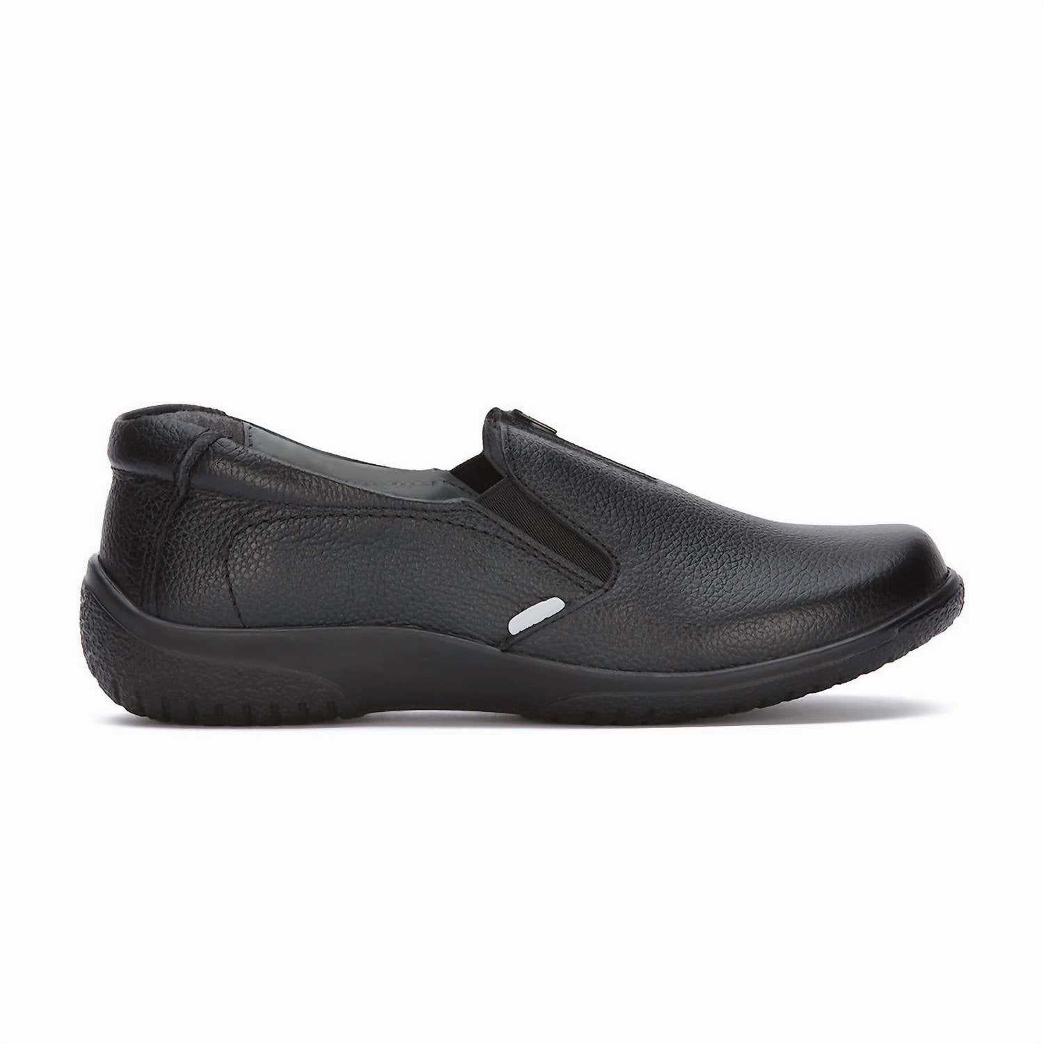 Sharp Silhouette Season Style Professional Leather Loafers In Black