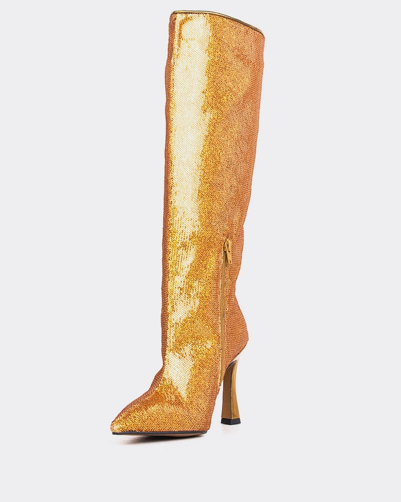 Zuri Gold Sequins Low Profile Cold Climate