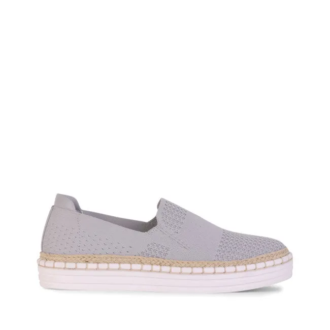 Friend Glow Queen Slip On Sneakers - Grey Knit