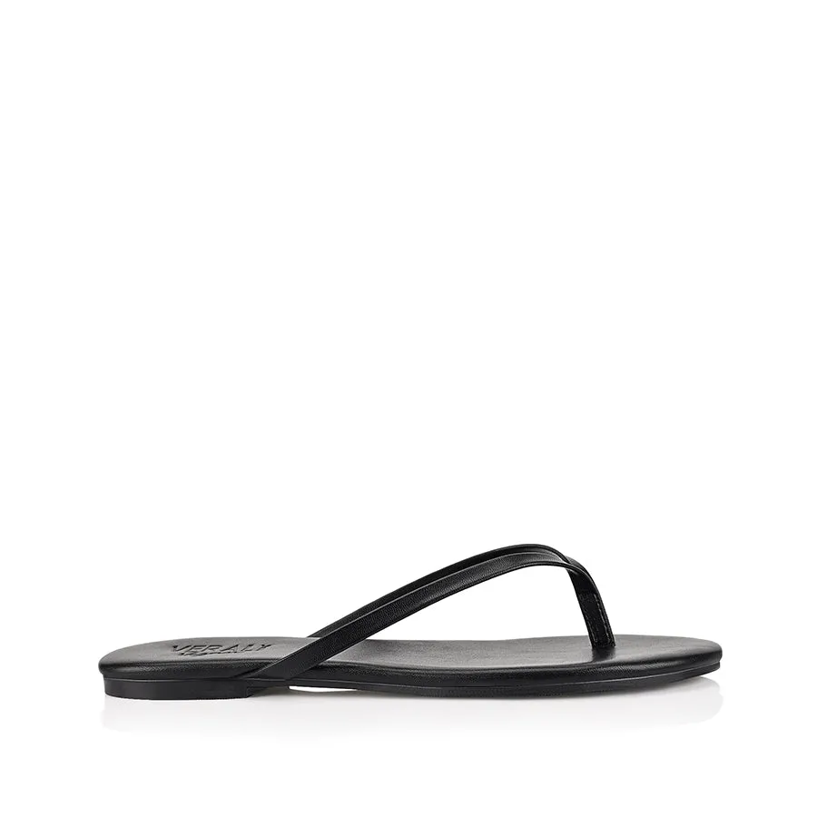 Trendy Vibe Adaptable Fit Tori Thongs - Black