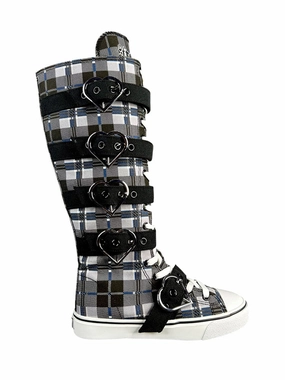 RAWR XD HEARTS - BLACK PLAID Comfortable Ride Chic Design