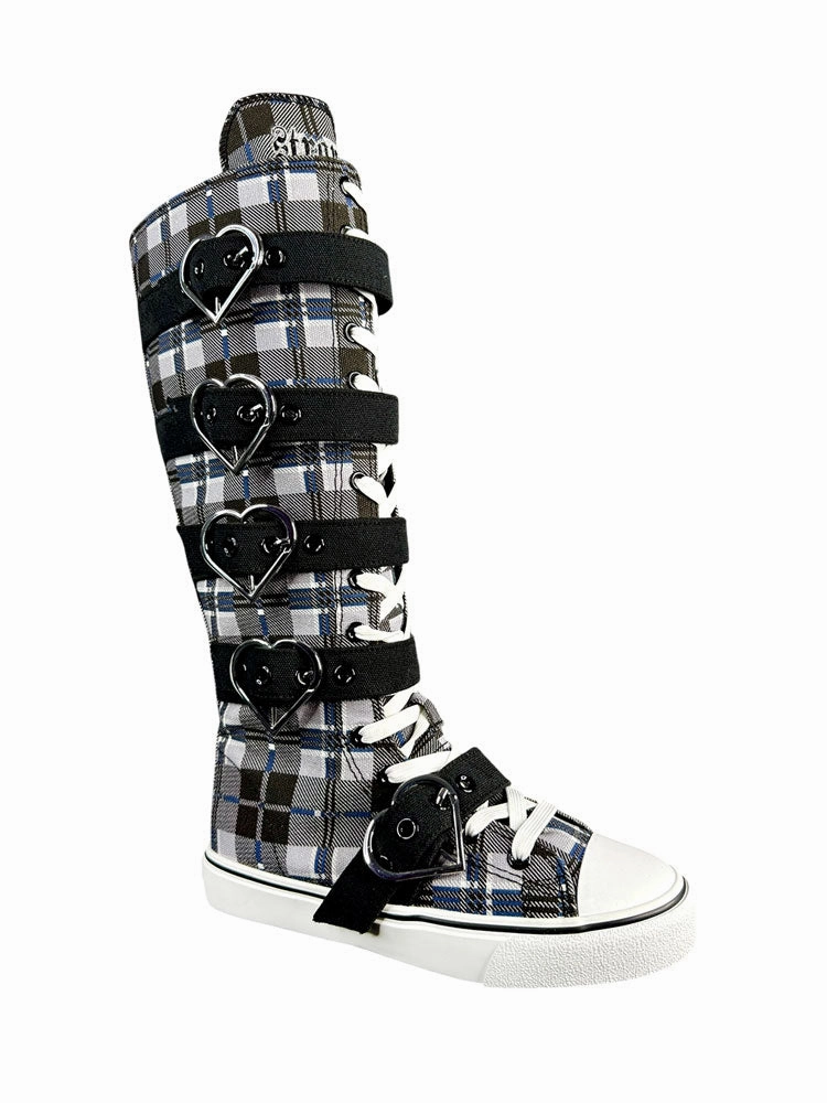 RAWR XD HEARTS - BLACK PLAID Balanced Step