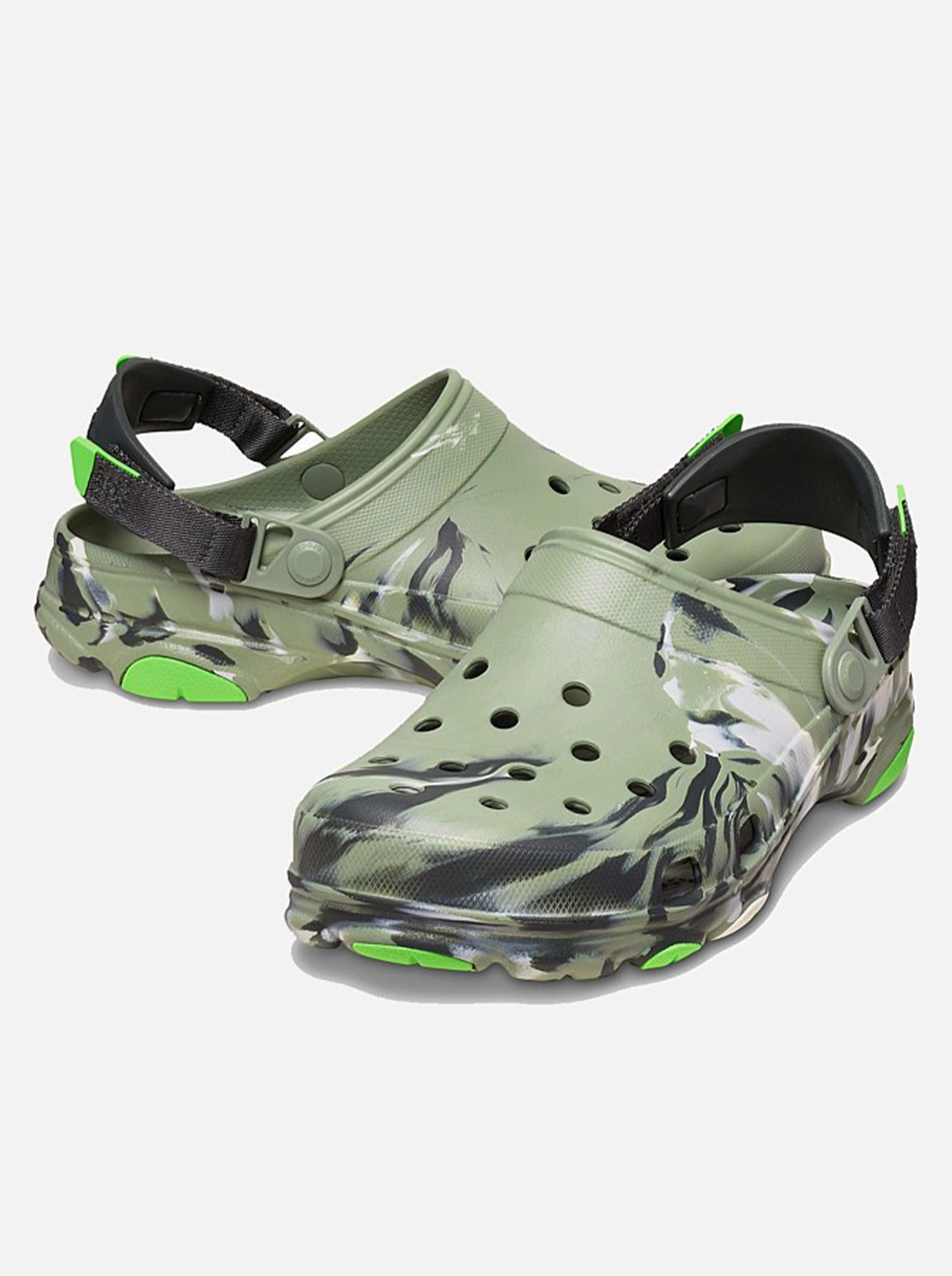 loose - fit sueded fabric Classic All Terrain Marbled Clog Unisex