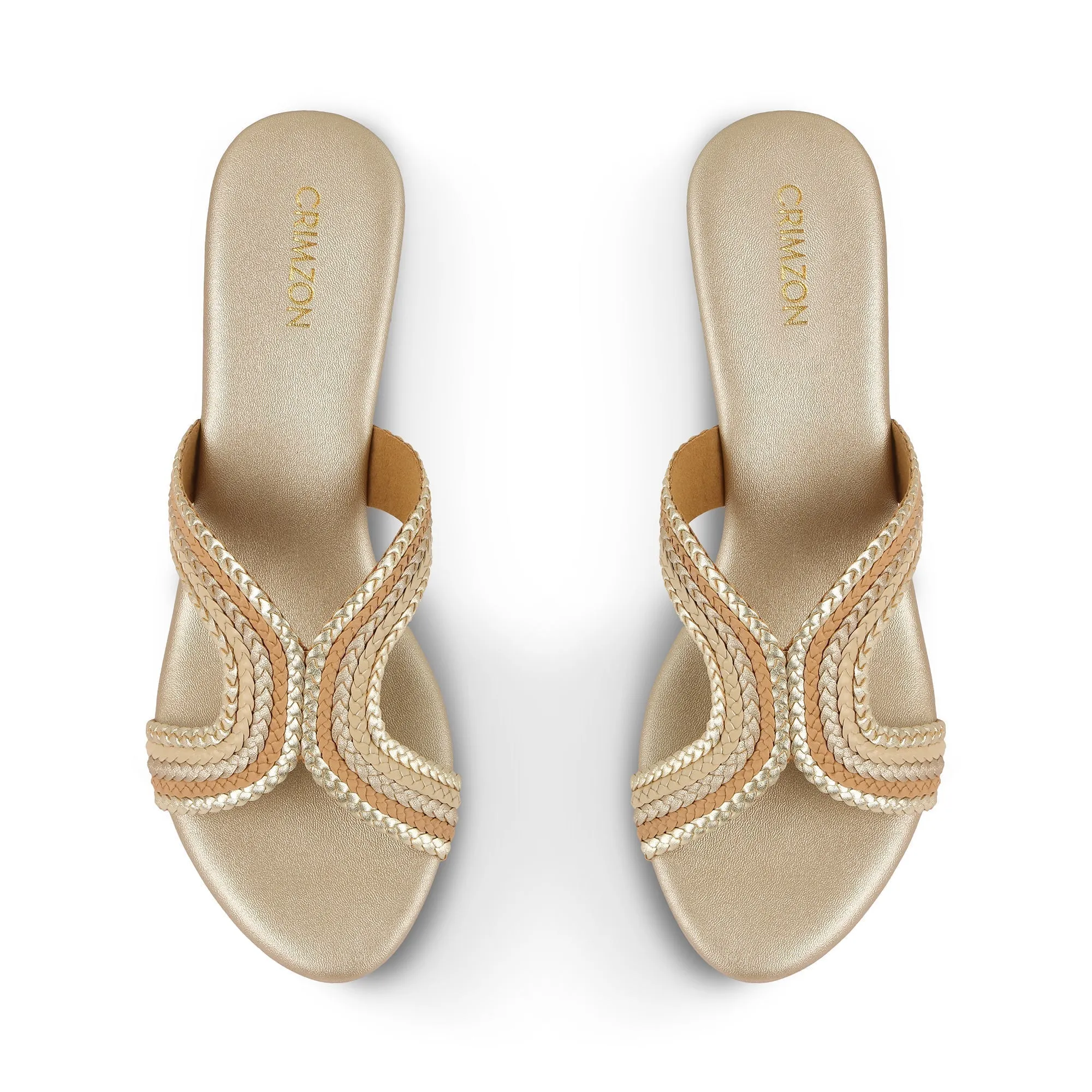 ANALISA- CHAMPAGNE WEDGES Non Restrictive Toe Box