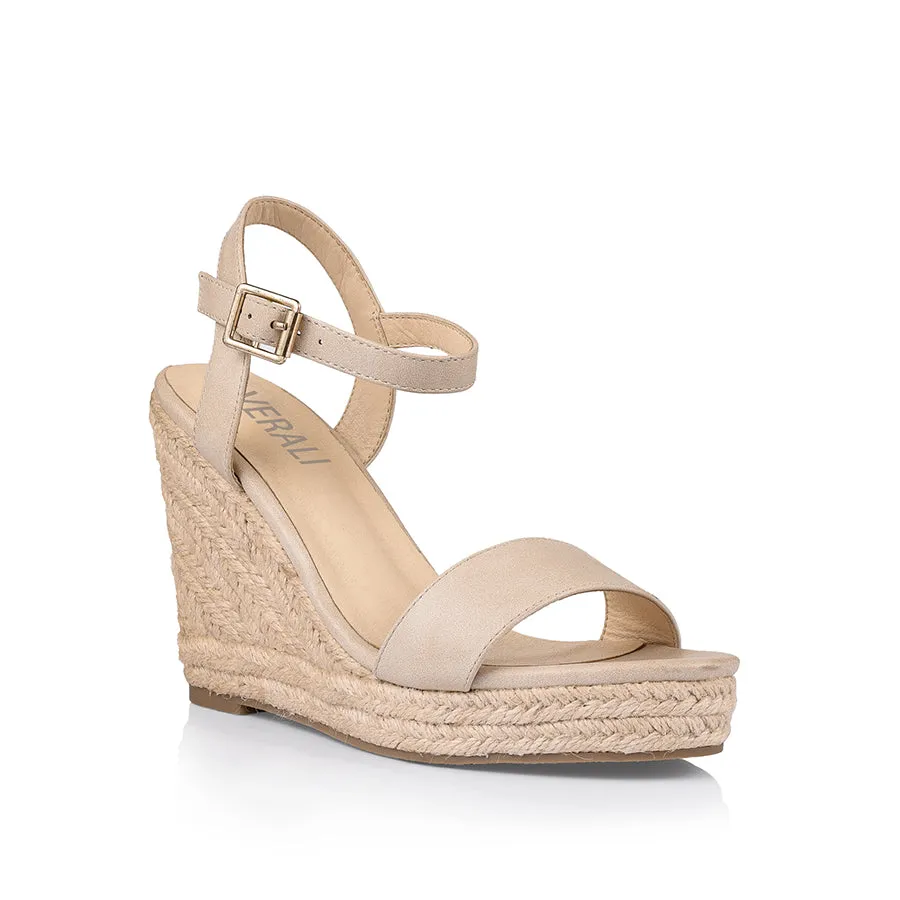 Comfortable Design Eva Midsole Amaya Rope Wedges - Nude Softee