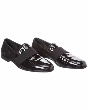 Ferragamo Patent & Suede Loafer (Authentic Pre-Loved) Steady walk Wide Lane