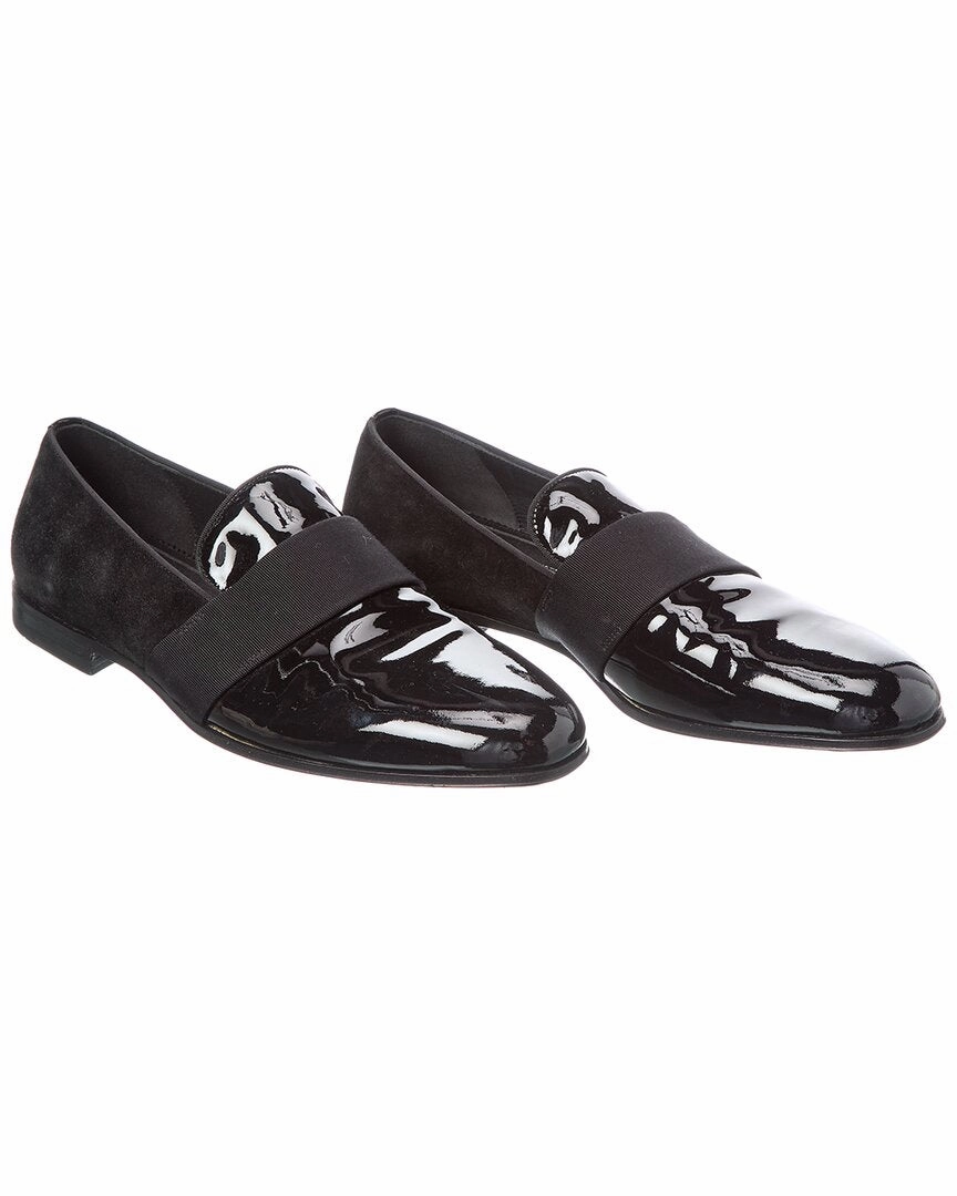 Ferragamo Patent & Suede Loafer (Authentic Pre-Loved) Steady walk Wide Lane