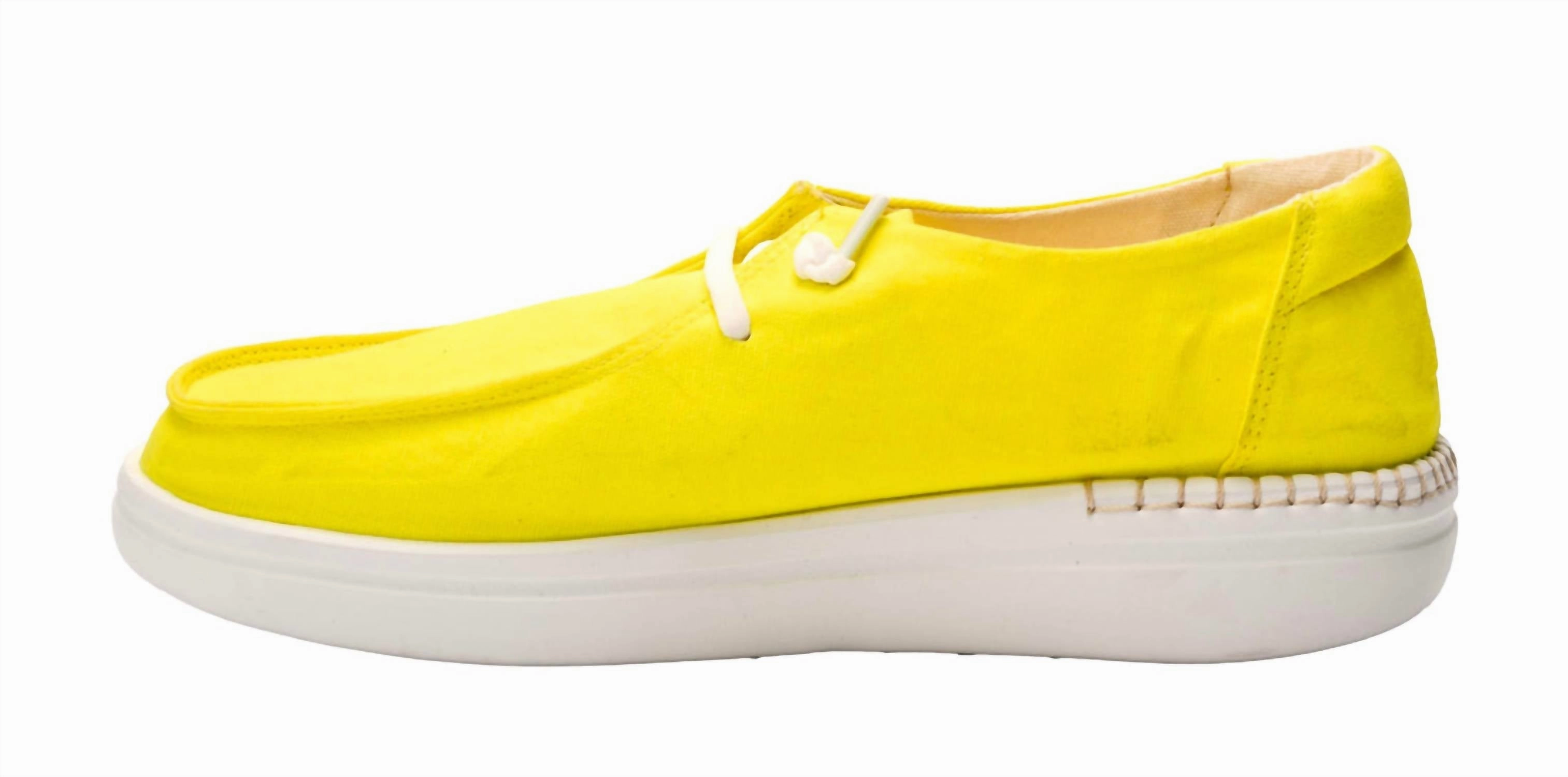Smooth experience Fresh Lane Women's Kayak 2 Slip-On Loafer In Neon Yellow