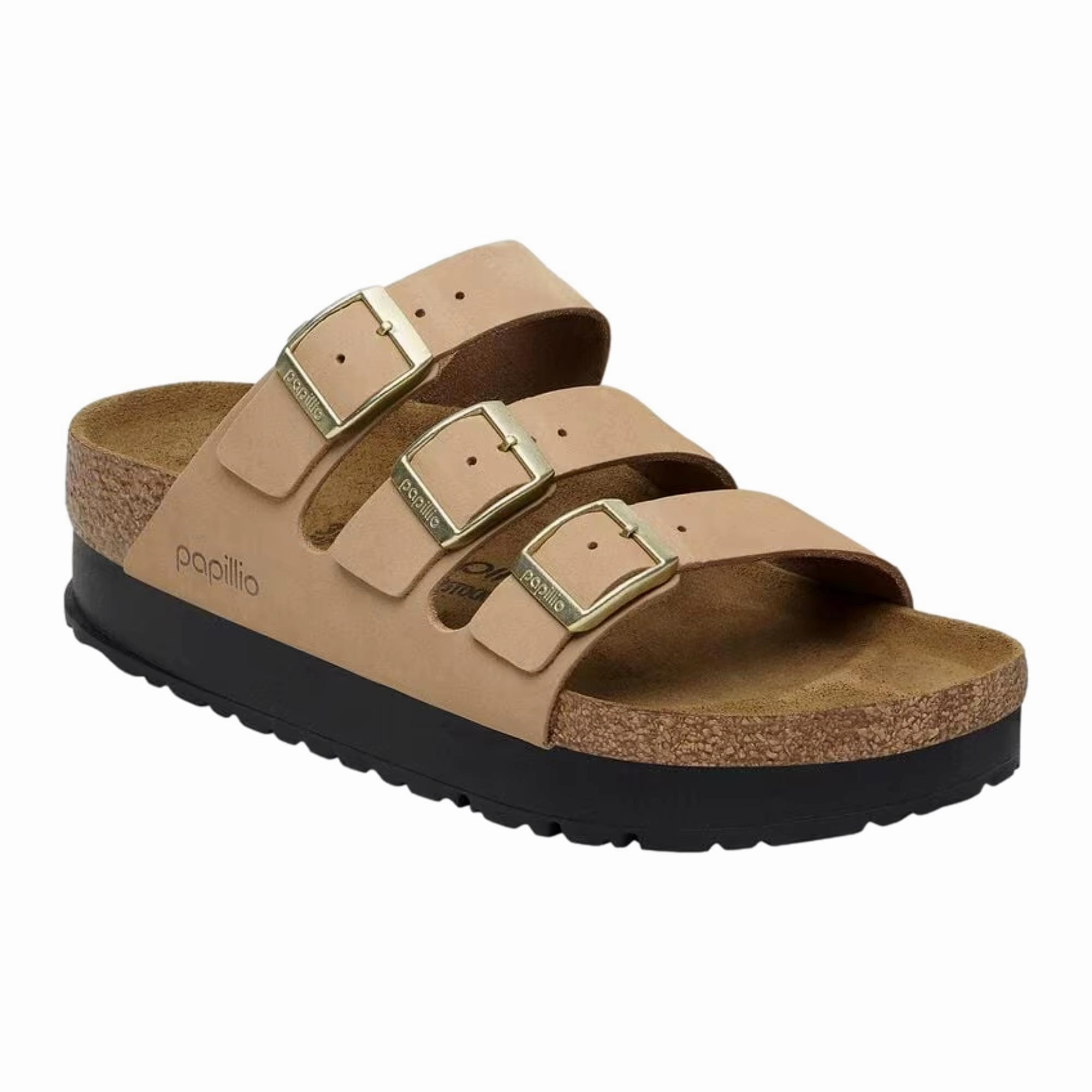 Light Path Polish Mode Birkenstock Florida III Pap Flex Platform Sandcastle  1029760 Women's